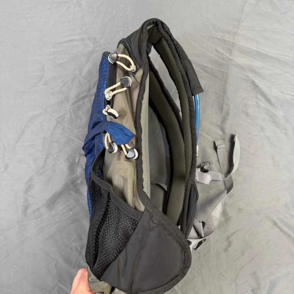 JanSport Nalgene Hydration Backpack Blue Grey Hiking Trail Running Pack